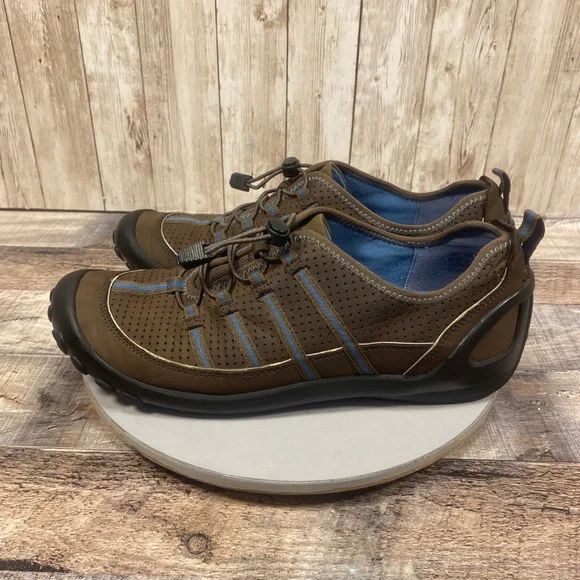 Privo by Clarks Womens Brown & BlueSlip On Casual Comfort Walking Shoes 8.5 M - Picture 9 of 16